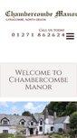 Mobile Screenshot of chambercombemanor.org.uk